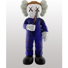 Turansoy Craft Kaws Michael Myers Figür Kaws Halloween Michael Myers Boyalı Figür Büyük Boy 20CM