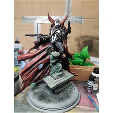 Turansoy Craft Mortal Kombat Spawn Figür Medieval Spawn Figür Büyük Boy 25CM