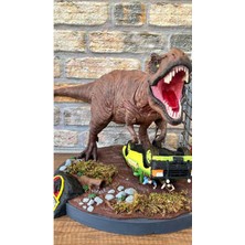 Turansoy Craft Jurassic Park Dinozor Figür Jurassic World T-Rex Obje 25CM Büyük Boy