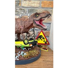 Turansoy Craft Jurassic Park Dinozor Figür Jurassic World T-Rex Obje 25CM Büyük Boy