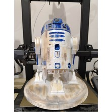 Turansoy Craft R2D2 Star Wars Robot Eskiz Boyalı Figür 20 cm (Büyük Boy)