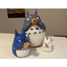 Turansoy Craft Totoro Ailesi Boyalı Figürü 3'lü Set