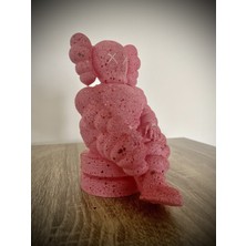 Turansoy Craft Pembe Kaws Marshmallow Boyalı Figür Büyük Boy 20CM