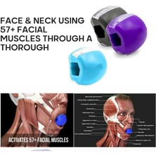 Chaoduo Shop Mavi Stil Food-Grade Face Fitness Ball Facial Toner Exerciser Anti-Wrinkle Exercise Facial Toner Jaw Exerciser Neck Facial Muscle Trainer (Yurt Dışından)