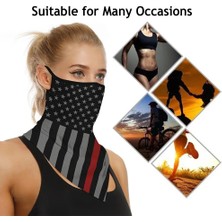 Chaoduo Shop B182-009 Stili Moda Renkli Çok Kullanımlı Yüz Maskesi Boyun Tüp Eşarp Biker Bisiklet Kayak Snood Balaclava Bandana Kamp Yürüyüş Aksesuarları (Yurt Dışından)