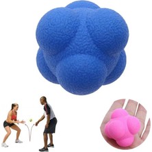 Chaoduo Shop Mor Tarzı 5.5cm Altıgen Reaksiyon Topu Silikon Çeviklik Koordinasyonu Refleks Egzersiz Sporları Fitness Eğitim Topu (Yurt Dışından)