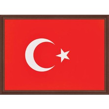 Panda 30 x 45 cm Türk Bayrağı Mdf li Portre Tablo 407