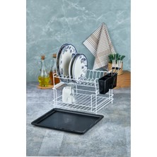 Cooker Paslanmaz Çelik 2 Katlı Metal Tabaklık&bulaşıklık