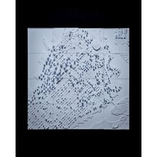 Turansoy Craft Vancouver Üç Boyutlu Şehir Silüeti Dekoratif Minimalist Duvar Tablosu Vancouver Tablo 15CM