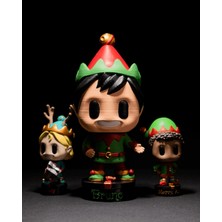 Turansoy Craft Yılbaşı Dekoru 3lü Elf Cüceleri Yeni Yıl 3lü Elf Cüceleri Masaüstü Dekoratif Obje