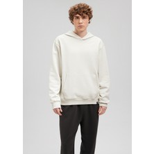 Mavi Kapüşonlu Bej Basic Sweatshirt 0S10128-71618