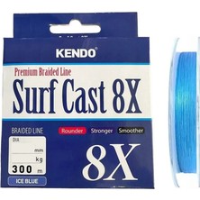 Kendo Surf Cast 8x Fighting 300MT Örgü Ip Misina (Ice Blue)