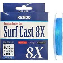 Kendo Surf Cast 8x Fighting 300MT Örgü Ip Misina (Ice Blue)