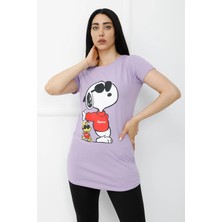 AkDs Baskılı Tshirt Mor - 310.623.