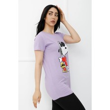 AkDs Baskılı Tshirt Mor - 310.623.