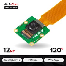 Arducam Raspberry Pi Için Arducam 12.3mp 477M Mini Geniş Açı Kamera Modülü