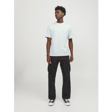 Jack & Jones O Yaka Regular Fit Açık Mavi Erkek T-Shirt 12240121