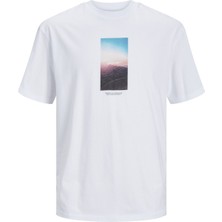Jack & Jones Beyaz Erkek T-Shirt 12257513