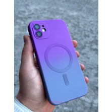 SPHONE Phone 11 Kılıf Magsafe Manyetik Kablosuz Şarj Lens Koruma Ombre Renk Geçişli Colorful Rainbow Case