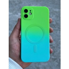 SPHONE iPhone 12 Kılıf Magsafe Manyetik Kablosuz Şarj Lens Koruma Ombre Renk Geçişli Colorful Rainbow Case