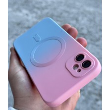 SPHONE iPhone 12 Kılıf Magsafe Manyetik Kablosuz Şarj Lens Koruma Ombre Renk Geçişli Colorful Rainbow Case