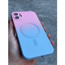 SPHONE iPhone 12 Kılıf Magsafe Manyetik Kablosuz Şarj Lens Koruma Ombre Renk Geçişli Colorful Rainbow Case