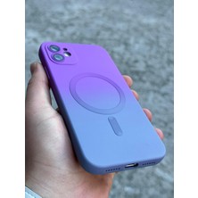 SPHONE iPhone 12 Kılıf Magsafe Manyetik Kablosuz Şarj Lens Koruma Ombre Renk Geçişli Colorful Rainbow Case