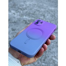 SPHONE iPhone 12 Kılıf Magsafe Manyetik Kablosuz Şarj Lens Koruma Ombre Renk Geçişli Colorful Rainbow Case