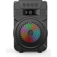 Concord ZQS1431 Rgb Ledli Fm Radyolu USB ve Mikrofon Girişli 4 Inç 8W Bluetooth Hoparlör