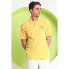 Polo State Erkek Relaxed Polo Yaka T-Shirt Sarı