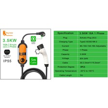 Feyree Ev Tipi Mobil Taşınabilir Type2 Ev Şarj Cihazı