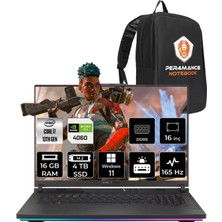 Asus Rog Strix G16 Intel Core I7 13650HX 16GB 4tb SSD RTX4060/8GB 165HZ 16" Fhd+ W11H Taşınabilir Bilgisayar N3110 & Per4 Çanta N3110P350