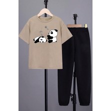 Only Trend Wear Çocuk Sleep Panda Alt - Üst Eşofman Takımı