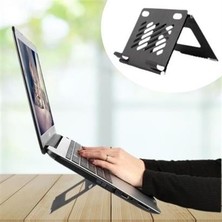 Petinka Buffer®  Ayarlanabilir Metal Dizüstü Destek Tabanı Katlanabilir Taşınabilir Laptop Sehpası Standı