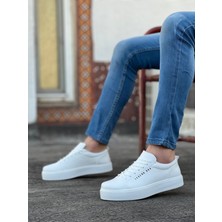 BOA BA0104 Bağcıklı Beyaz Cilt Deri Spor Klasik Erkek Ayakkabı