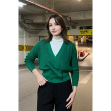 On Fashion 25915-23K Düğmeli Kruvaze Mini Hırka