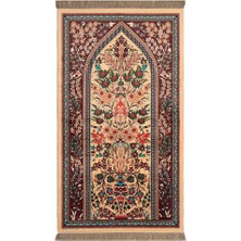 Bursa İpek Camel Bambu Halı Seccade