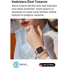 Agm Teknoloji Hainoteko 3 Kordonlu G9 Mini Kadın Akıllı Saat Spor ve Sağlık Sensörlü Watch 9 Series Tasarım Saat