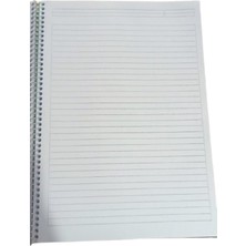Vegam 120 Yaprak Spiralli Plastik Kapaklı Çizgili A4 Defter