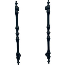 Koldoor Şehzade Mat Siyah Mobilya Dolap Mutfak Çekmece Kulpu 160 mm ( 16 cm ) 10 Adet