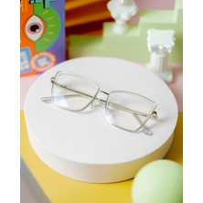 Corney Design Herman Şeffaf Cat Eye Gözlük (Mavi Işık Filtreli)