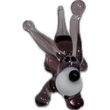 Hasyılmaz El Yapımı Mini Murano Cam Köpek Biblo A173-01