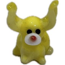 Hasyılmaz El Yapımı Mini Murano Cam Köpek Biblo A176-01