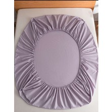 Totem Ranforce Pamuklu Lila Yastık Kılıflı Lastikli Çarşaf Takımı Tek Kişilik 100 x 200