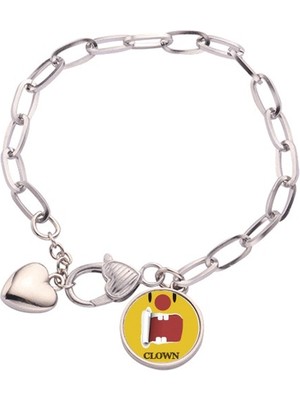 Diythinker Komik Sarı Bulut Emri Güle Kalp Chain Bracelet Jewelry Charm Modu (Yurt Dışından)