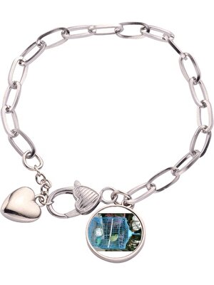 Diythinker Parrot Art Deco Moda Kalp Chain Bracelet Jewelry Charm Fashion (Yurt Dışından)