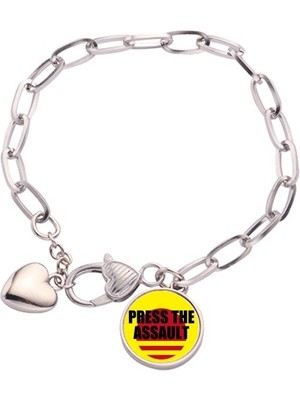 Diythinker Oyun Dialogu Basın The Assault Heart Chain Bracelet Jewelry Charm Fashion (Yurt Dışından)