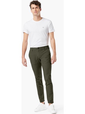 Dockers Smart 360 Flex Koyu Yeşil Ultimate Skinny Fit Chino Pantolon