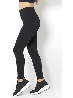 Doremi Kadın Haki Renk Yüksek Bel Dikişsiz Örme Tayt Günlük Stil İçin Esnek ve Rahat