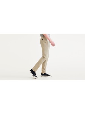 Dockers Smart 360 Flex Bej Ultimate Skinny Fit Chino Pantolon, Lightweight